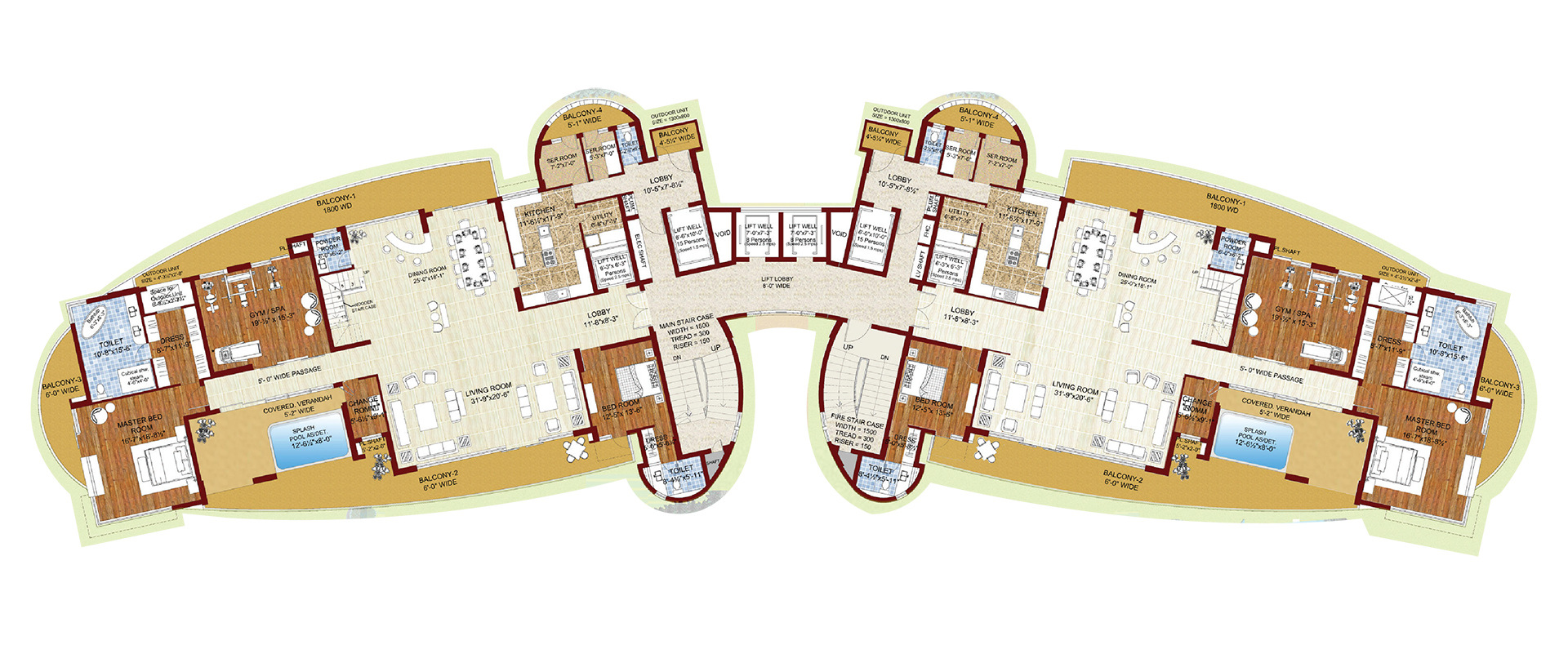 krrish provence estate lower penthouse floor plan